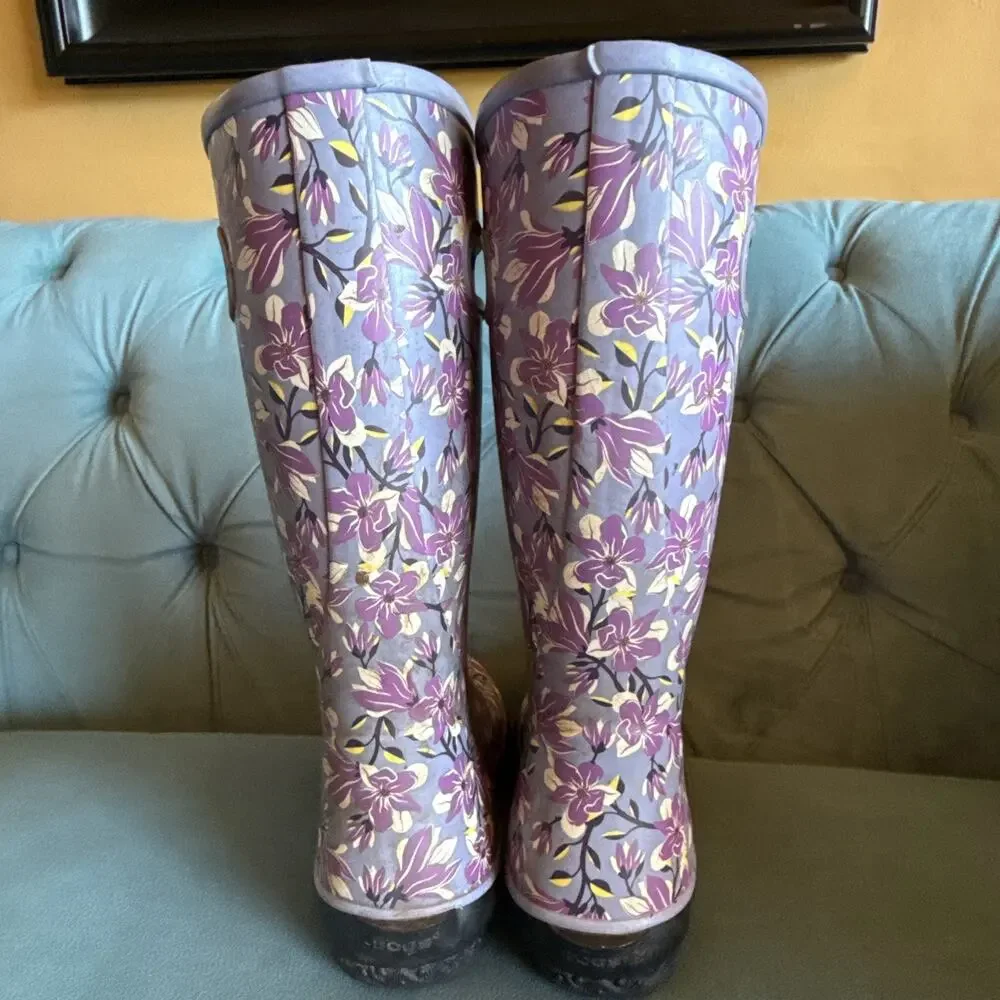 BOGS Women’s Size 10 Waterproof Insulated Rain Muck Boots Floral READ What UC...
